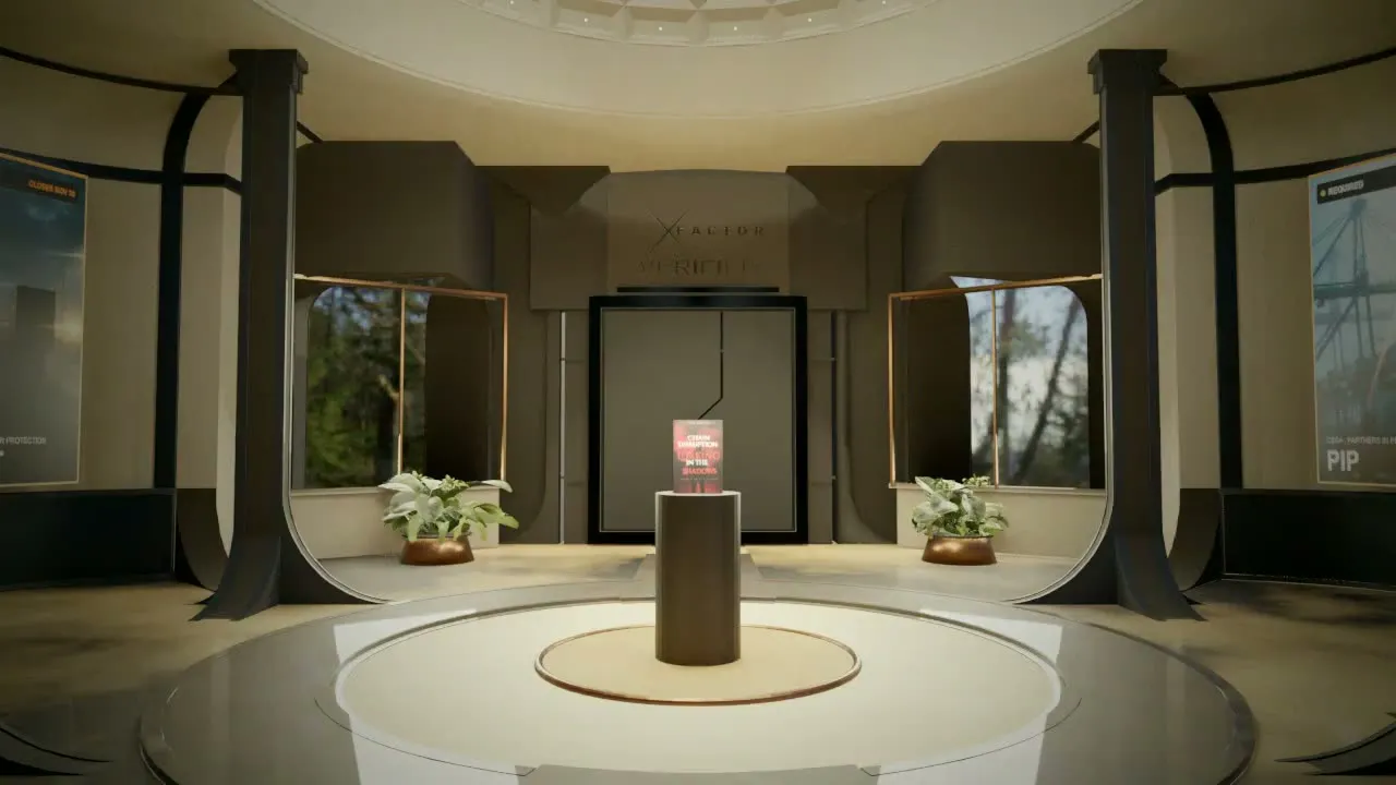 A still from the Hall of Programs walkthrough render.